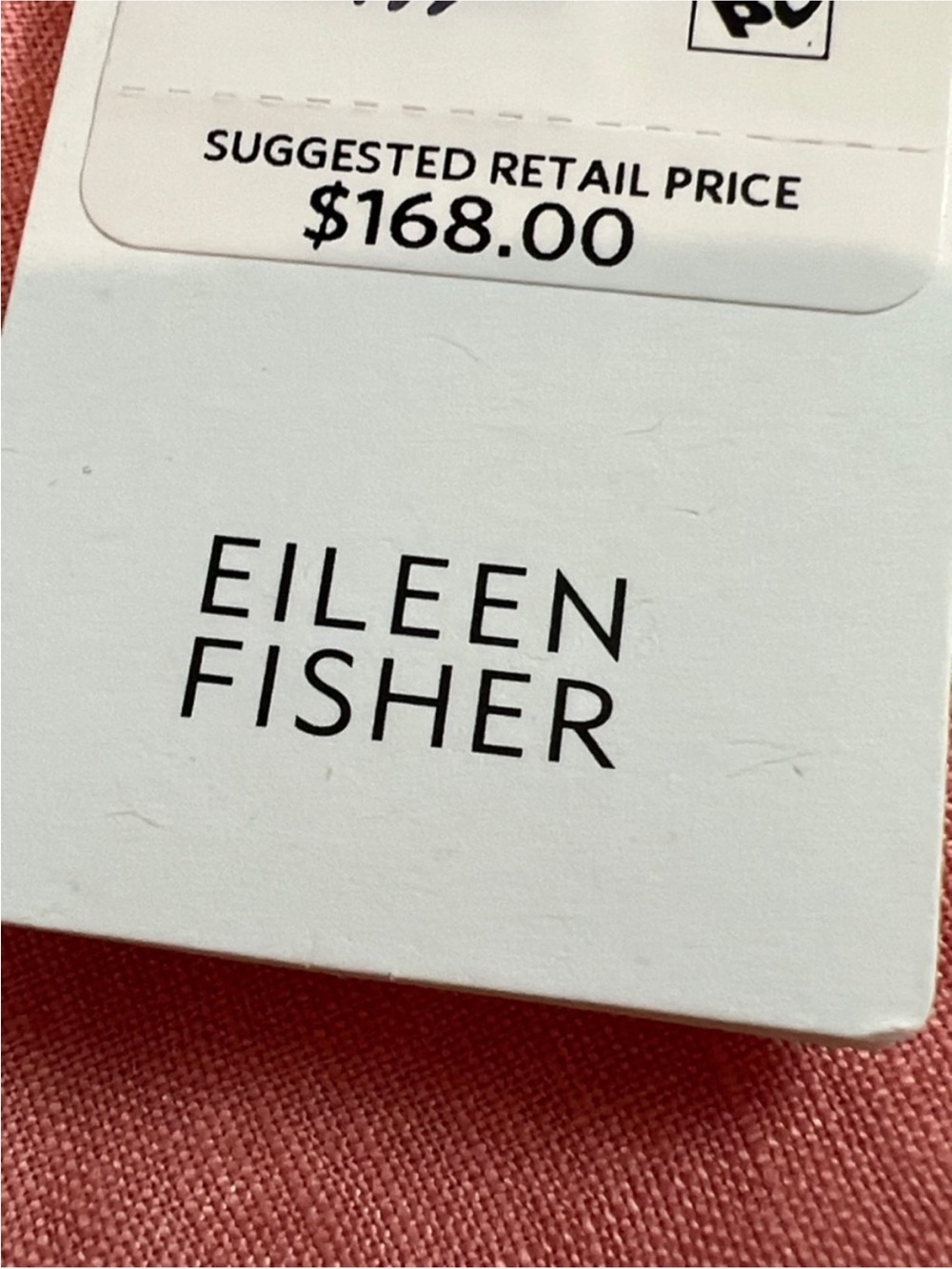 Eileen Fisher Soft Peach Linen Cami Dress - Picture 2 of 14